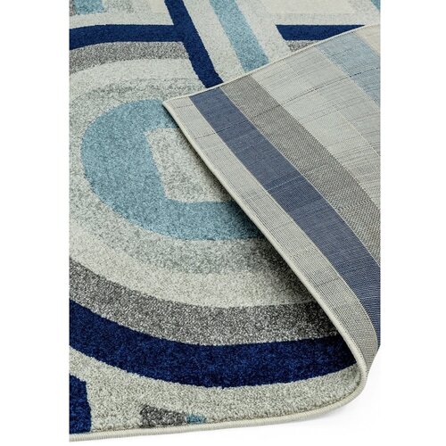 Asiatic Carpets Pra&amp;scaron;no modra preproga 80x150 cm Nova Retro Blue &amp;ndash; Slike