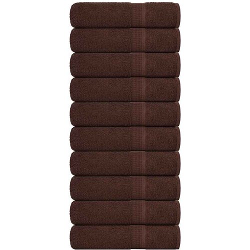 vidaXL Brisače za tuširanje 10 kos rjava 70x140cm 360 g/m² 100% bombaž Cene