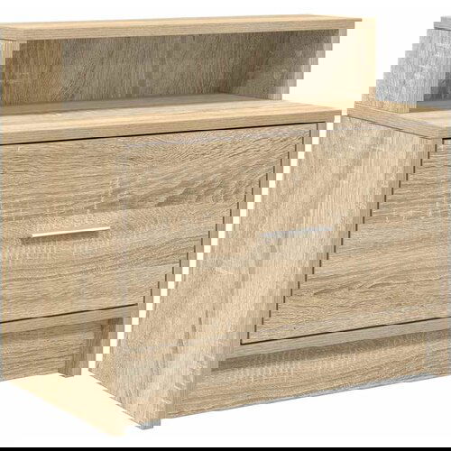 Maison Chic Nočna omarica - Nočna miza z predalom sonoma hrast 51x31x47 cm, (21689956) Cene