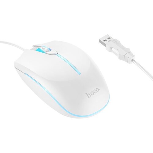hoco. gaming zicani USB A kompjuterski mis 2400 dpi GM37 beli Cene