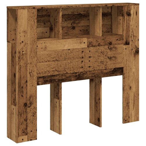 Maison Chic vzglavna omarica - nočna omarica - posteljna omarica starinski les 120x19x104,5 cm inženirski les, (21711219) Cene