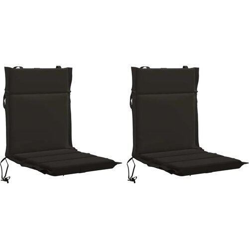  Jastučić za nisku stolicu GEMERT 2 kom. 100% poliester Crna - Crna (poliester) 110 x 50 x 3 cm 2 Slike