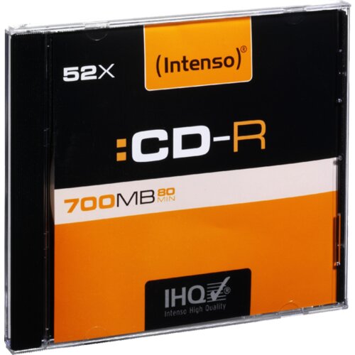 Intenso CD-R 700MB (80 min.) pakovanje 1 komad Slim Case Slike