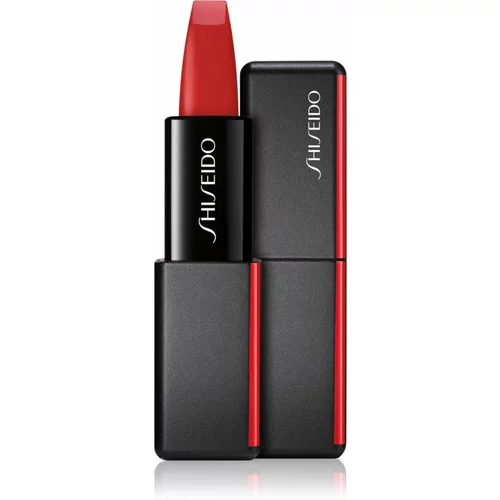 Shiseido ModernMatte Powder Lipstick mat pudrasta šminka odtenek 514 Hyper Red (True Red) 4 g