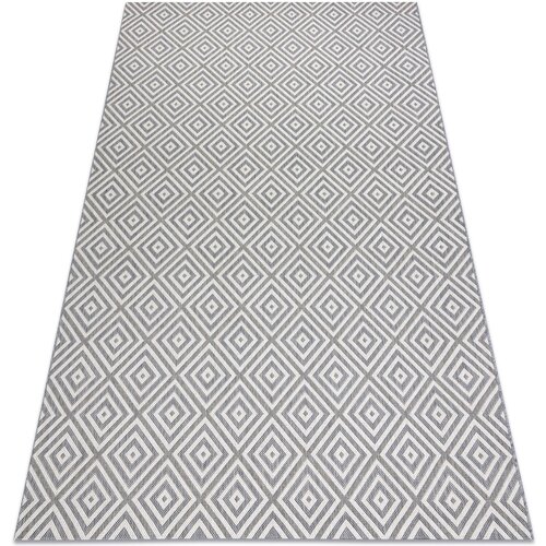 RugsX Preproge Preproga v videzu sisala FLAT 48607637 Kvadrati, 160x230 cm Siva Cene