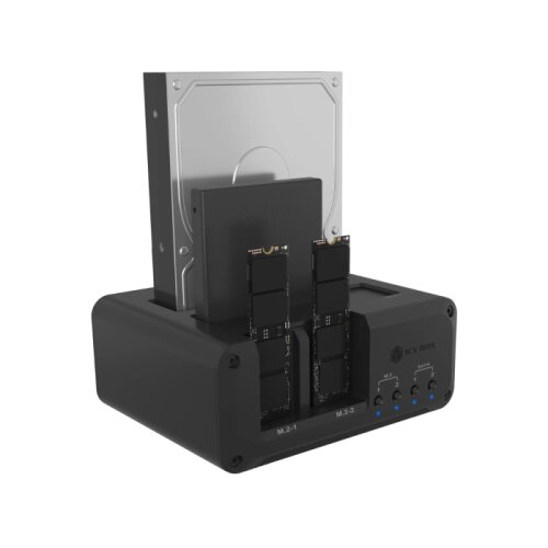 Icybox IB-2925MS-CU31 priklopna in klonirna postaja za M.2 NVMe SSD & 2,5/3,5 SATA SSD/HDD Cene