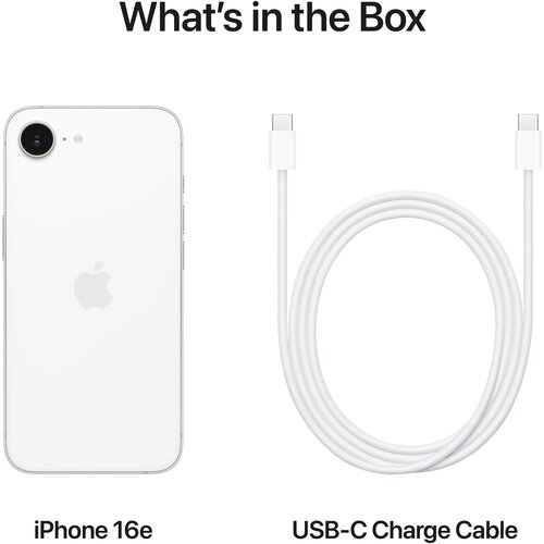 Apple iPhone 16e 128GB White Slike