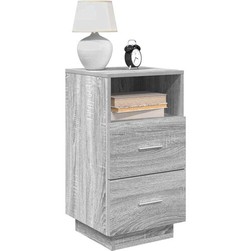  Noćni ormarići 2 kom s 2 ladice siva sonoma 36x36x68 cm Cene