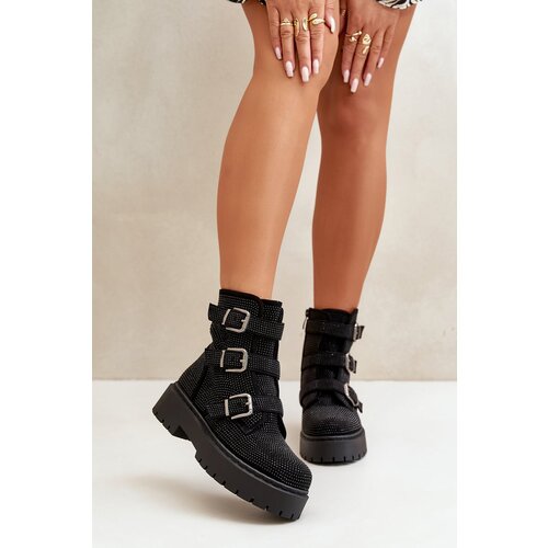 Kesi Insulated Women&amp;#039;s Ankle Boots with Decoration Black Ciascia Slike