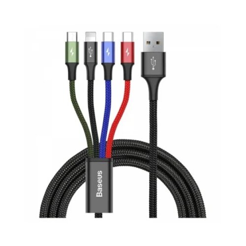 Baseus kabl 4u1 2*c/1*IOS/1*Micro 3,5A 1,2m crna Cene
