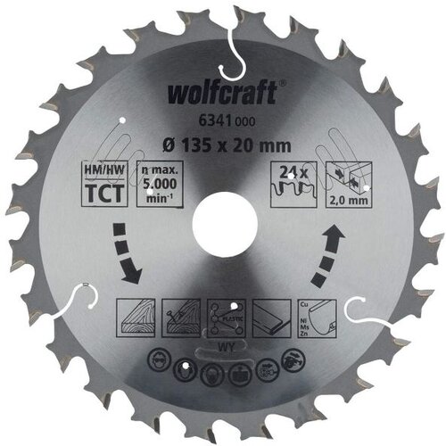 Wolfcraft list za cirkular hm f. akku Z24, 135x1,8x20mm Cene