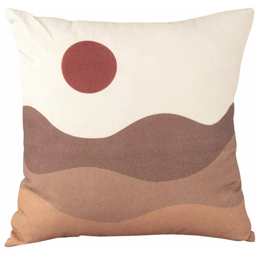 PT LIVING smeđe-bež pamučni jastuk Sand Sunset, 45 x 45 cm