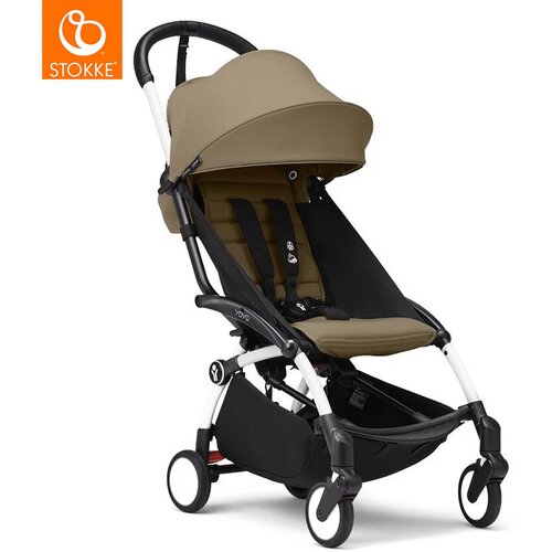 Stokke yoyo³ dječja kolica 6+ toffee (white frame) Cijene