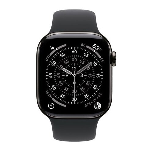 Apple Watch Series 11 GPS + Cellular 42mm Slate Titanium Case with Black Sport Band - M /L Cijene