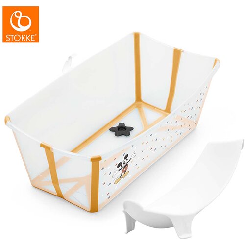 Stokke otroška banjica flexi bath® mickey celebration + podpora za novorojenčka flexi bath® white Cene