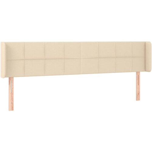 Maison Chic vzglavna omarica - nočna omarica - posteljna omarica z u&amp;scaron;esi krem 183x16x78/88 cm blago, (21708757) Slike