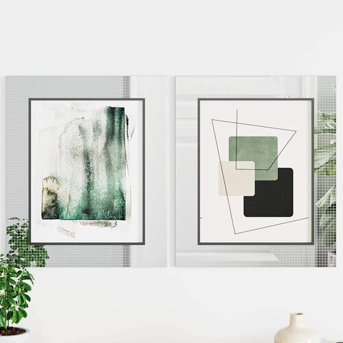  Mozaična ogledalo pločica 3 pcs Srebrno 100 x 4 cm Stakl Slike