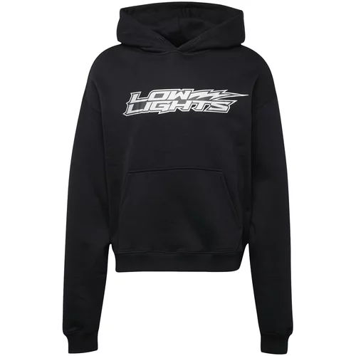 Low Lights Studios Sweater majica crna / bijela