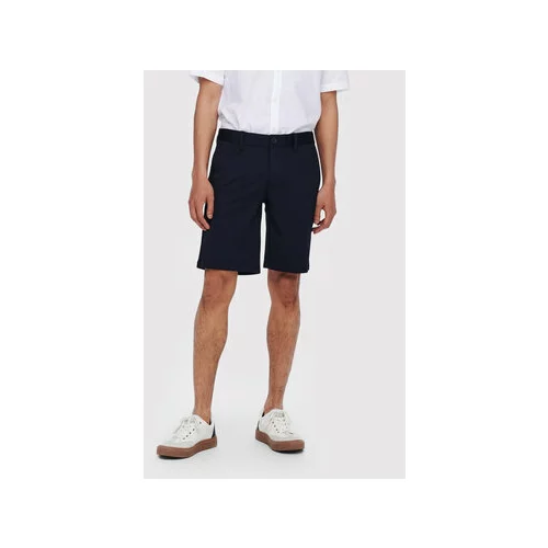 Only & Sons Kratke hlače iz tkanine Mark 22018667 Mornarsko modra Regular Fit