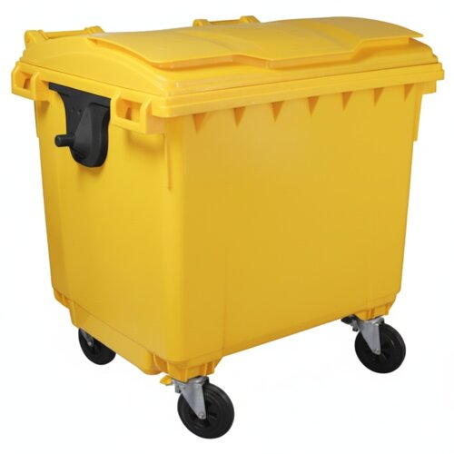  Kontejner za otpatke 1100 litara - Ravan poklopac - Žuti 497968 Cene