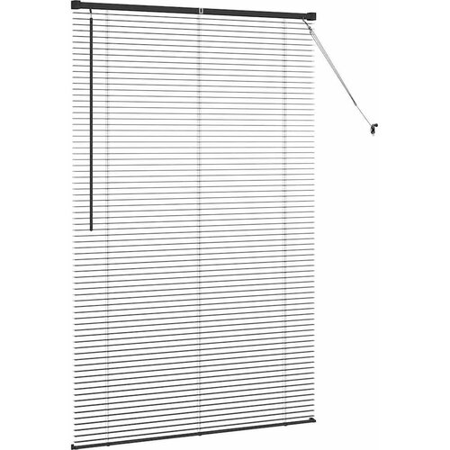  Venecijanska roleta Crna 175 x 120 cm 25 mm Aluminij Slike
