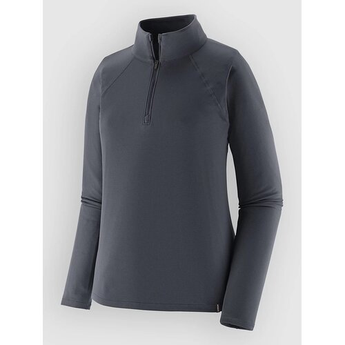 Patagonia Cap Mw Zip Neck Base Layer Top smolder blue Cene