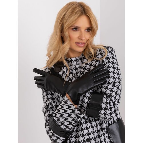 Fashion Hunters Black warm gloves with touch function Cene