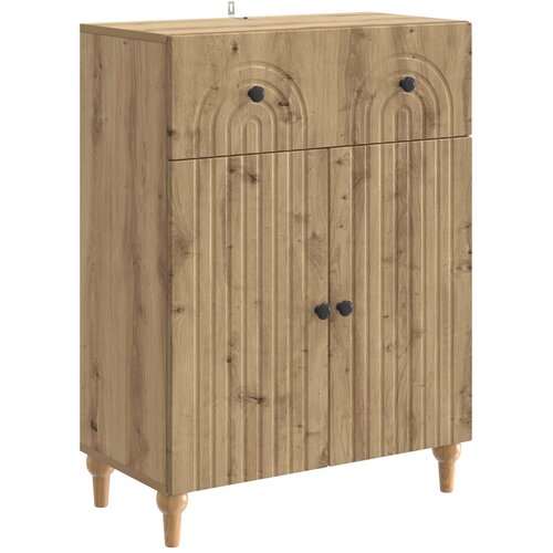 vidaXL Strani šal Artisan hrast 66 x 34,5 x 90 cm Inženirski les, (5000217343) Cene