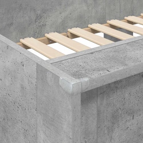  Krevet na kat za djecu Betonski sivi 90 x 200 cm Slike