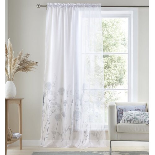 Catherine Lansfield Bela zavesa 183x140 cm Meadowsweet Floral - Catherine Lansfield Cene
