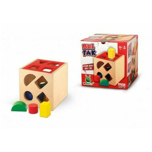 edukativna drvena kocka za pogađanje oblika Slike