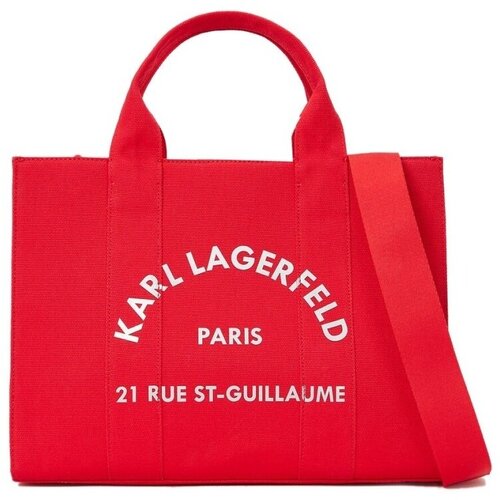 Karl Lagerfeld Torbe RSG SQUARE MEDIUM TOTE Rdeča Cene