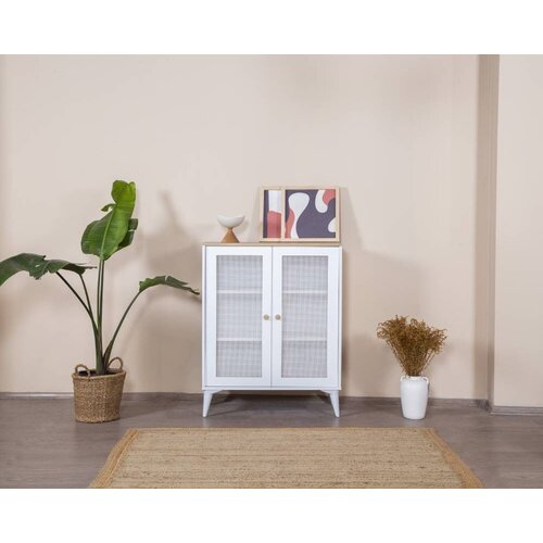 Hanah home komoda Calvin, 90x105x41 cm, Bela Cene