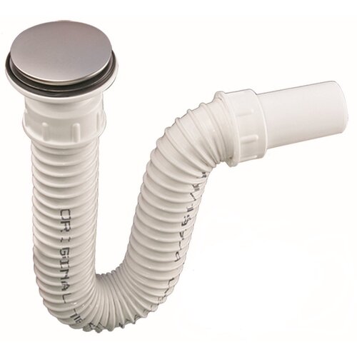 Sanotechnik Sifon za umivalnik (1 1/4" x 40 mm, z ventilom in gibljivo odtočno cevjo) Cene