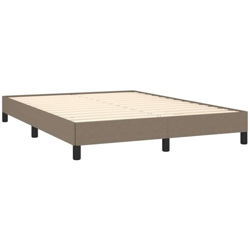  Za krevet smeđesivi 140 x 190 cm od tkanine Slike