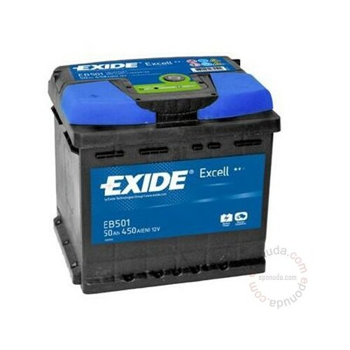 Exide Excell EB501 12V 50Ah akumulator Slike