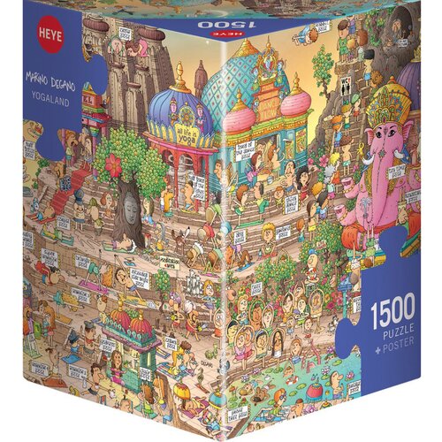 Heye puzzle triangle marino degano cartoon yogaland 30047,1500 delova Slike