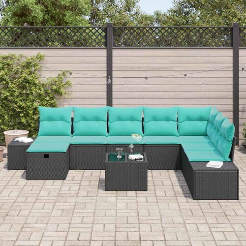  Sjedeća garnitura za vrt 8 kom. poliratan 55 x 62 x 69 cm Slike