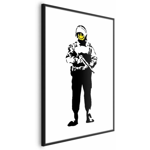  Plakat - Smiling Policeman 29.7x42 Crni okvir Cene