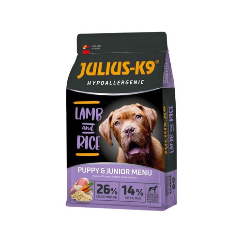 Julius-K9 Julius K9 Puppy & Junior Hypoallergenic - jagnjetina i pirinač, 12 kg Slike