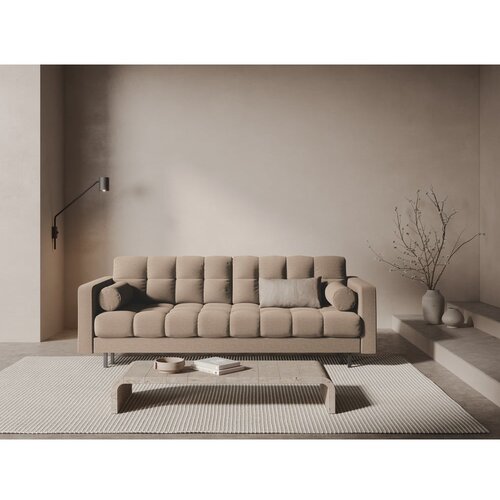Cosmopolitan Design Bež raztegljiva sedežna garnitura s prostorom za shranjevanje 222 cm Bali &amp;ndash; Slike