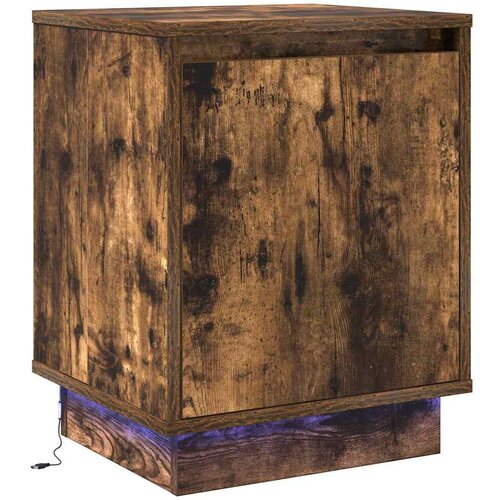  Noćni ormar s 2 pcs Dimljeni hrast 39 x 34.5 x 50 cm Slike