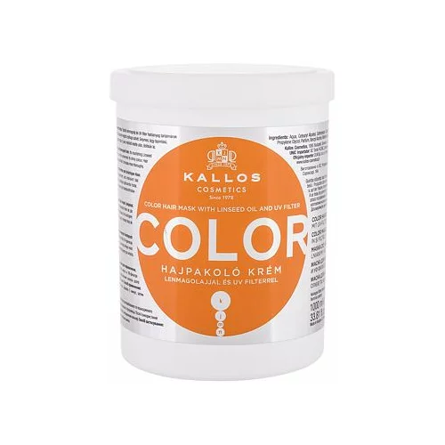 Kallos Cosmetics color maska za barvane lase 1000 ml