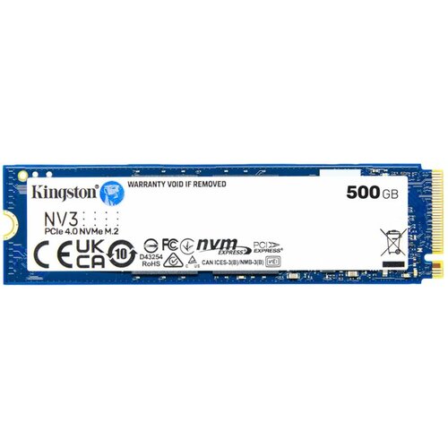Kingston SSD 500GB NV3 M.2 2280 PCIe 4.0 NVMe... Slike