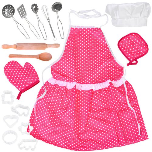  Dječja kuhinjska pregača s priborom18 komada Inlea4Fun JUNIOR CHEF Cijene