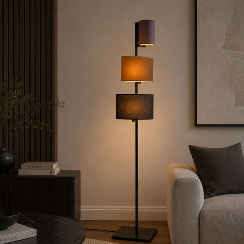 Opviq podna lampa Guanzo-18000, 6 &times; E14, crna Cene