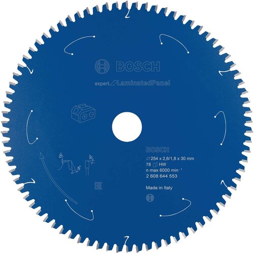 Bosch Expert for Laminated Panel list kružne testere za akumulatorske testere 254x2,6x30 T78 Slike