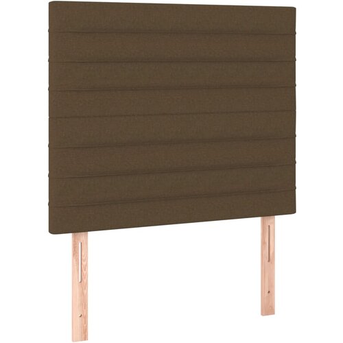 vidaXL Posteljno vzglavje 2 kosa temno rjavo 90x5x78/88 cm blago, (20932717) Cene