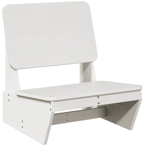 Maison Chic Vrtni Stoli - Stol za vrt Bela 60x64x70,5 cm masivni les borovega lesa JS639, (21877817) Slike