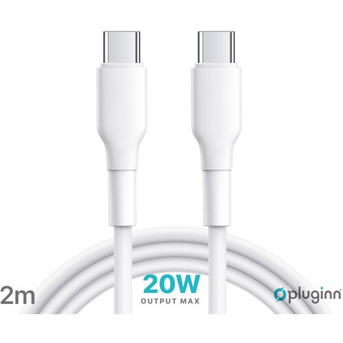  Data kabl pluginn pi-pd 20W type c na type c beli 2m Slike